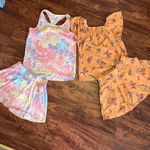Children’s Place shirt and skirt outfits size 7/8